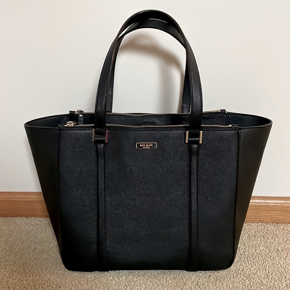 Kate Spade Newbury Lane Briar Large Tote - Black Leather - Picture 14 of 14